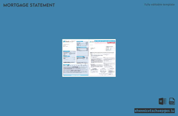 Spanische Caixa-Bank-Hypothekenabrechnung im Word- und PDF-Format 1-2 Beispielvorschau